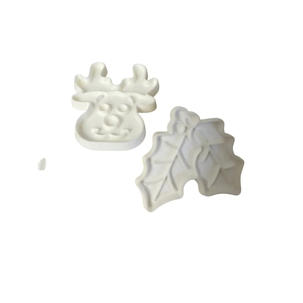 Tupperware Cookie Cutter Set Unisex OS White Vintage Holiday Seasonal 7pc